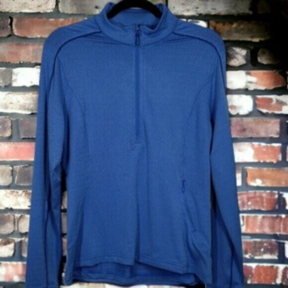 Levelwear Half Zip Pullover Blue Men's Size  Medium Long Sleeve Activewe… - Picture 11 of 11